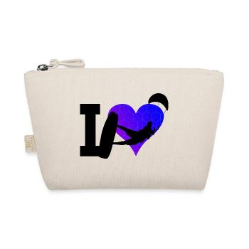 Kitesurf Women Kite Kitesurfer Men Kiting - Organic Pouch - nature - Front