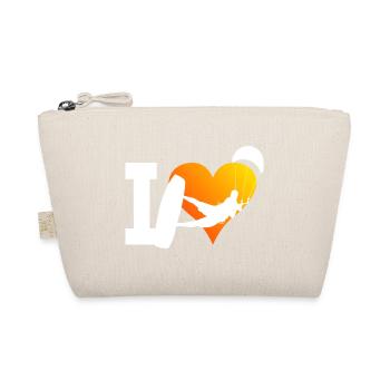 Kitesurfing Women Kite Kiting Men Kitesurfing - Organic Pouch - nature - Front