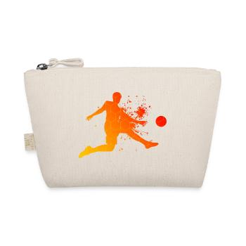 Damen Fussball Herren Fussballer Fussballspielen - Bio-Täschchen - Natur - Vorne