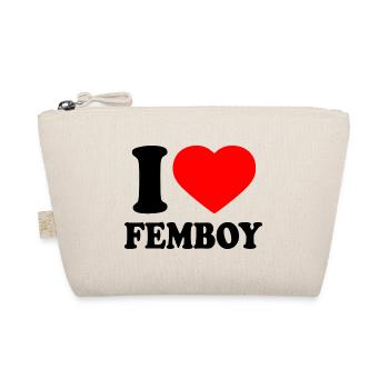 I love femboy - Bio-Täschchen - Natur - Vorne