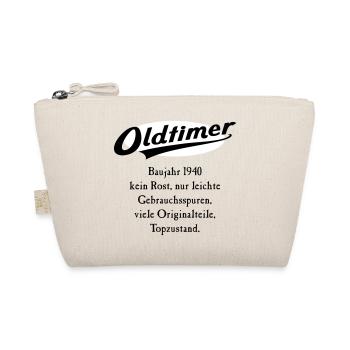 Oldtimer Baujahr 1940 RAHMENLOS® - Bio-Täschchen - Natur - Vorne