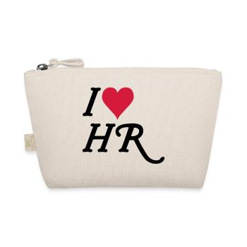 I love HR - Bio-Täschchen - Natur - Vorne
