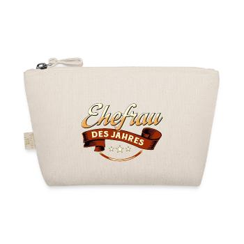 Ehefrau des Jahres RAHMENLOS Geschenk - Bio-Täschchen - Natur - Vorne