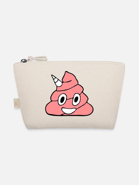 Unicorn Kackhaufen - Organic Pouch - nature - Front