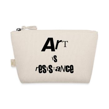 Art is resistance - Organic Pouch - nature - Front