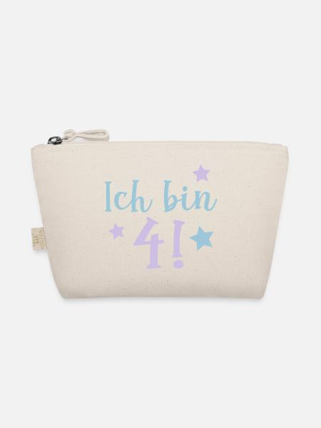 ich bin 4! - Bio-Täschchen - Natur