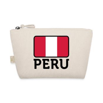 Nationalflagge von Peru - Bio-Täschchen - Natur - Vorne