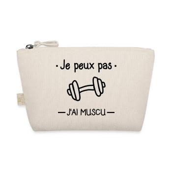 je peux pas j'ai muscu,musculation - Trousse biologique - nature - Devant