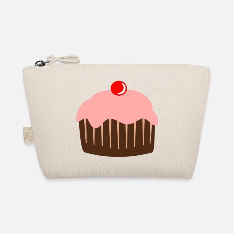 Cupcake Torte Süßigkeiten Kirsche Bio-Täschchen