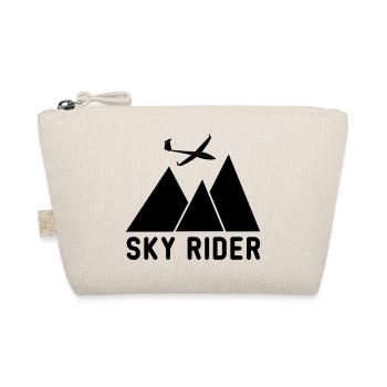 sky rider Segelflug Geschenk - Bio-Täschchen - Natur - Vorne