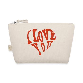 I Love You - Bio-Täschchen - Natur - Vorne