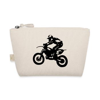 Motocross Fahrer Motorrad Motorsport - Bio-Täschchen - Natur - Vorne