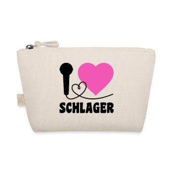 I Love Schlager  - Bio-Täschchen - Natur - Vorne