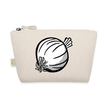 zwiebeln onion halloween gemuese vegetables14 - Bio-Täschchen - Natur - Vorne