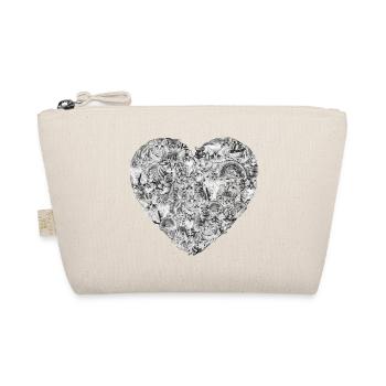 Coeur chat amoureux Kitty chat chaton amour cadeau pour animaux de compagnie - Trousse biologique - nature - Devant