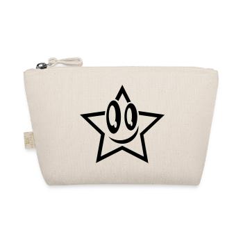 lachender stern gesicht star - Trousse biologique - nature - Devant