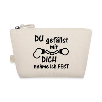Festnahme Liebe Polizei Handschellen Geschenk - Bio-Täschchen - Natur - Vorne