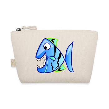 Schöner Pyranja in Blau. Geschenkidee - Bio-Täschchen - Natur - Vorne