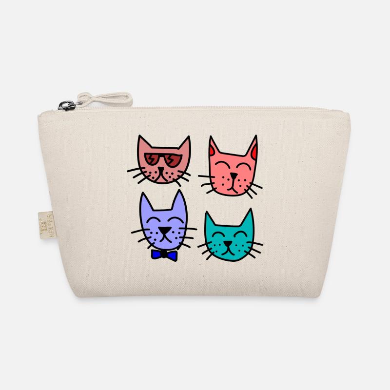 Bunte Katzen Bio-Täschchen