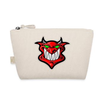 Teufel Teuflisch Dämon Demon Dämonisch Icon Kopf - Bio-Täschchen - Natur - Vorne