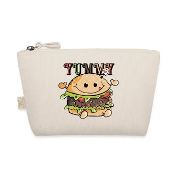 Yummy Hamburger Love - Buger - Brötchen - Fastfood - Bio-Täschchen - Natur - Vorne