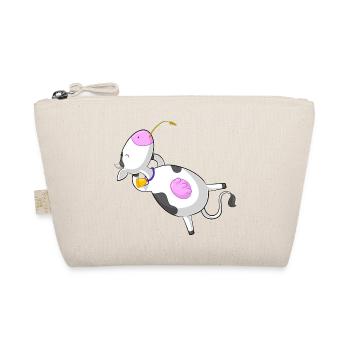 Relaxed cartoon cow - Organic Pouch - nature - Front