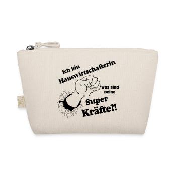 Hauswirtschafterin super,Fun Shirt (25) - Bio-Täschchen - Natur - Vorne
