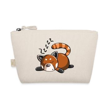 Ronflement panda rouge panda ours dort - Trousse biologique - nature - Devant