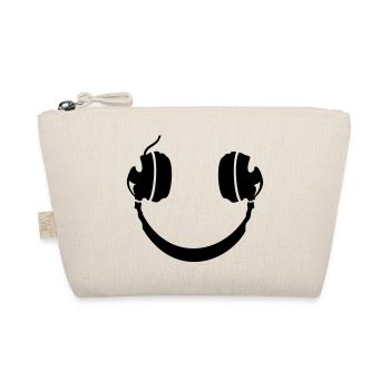 Smiley Headphone - Bio-Täschchen - Natur - Vorne