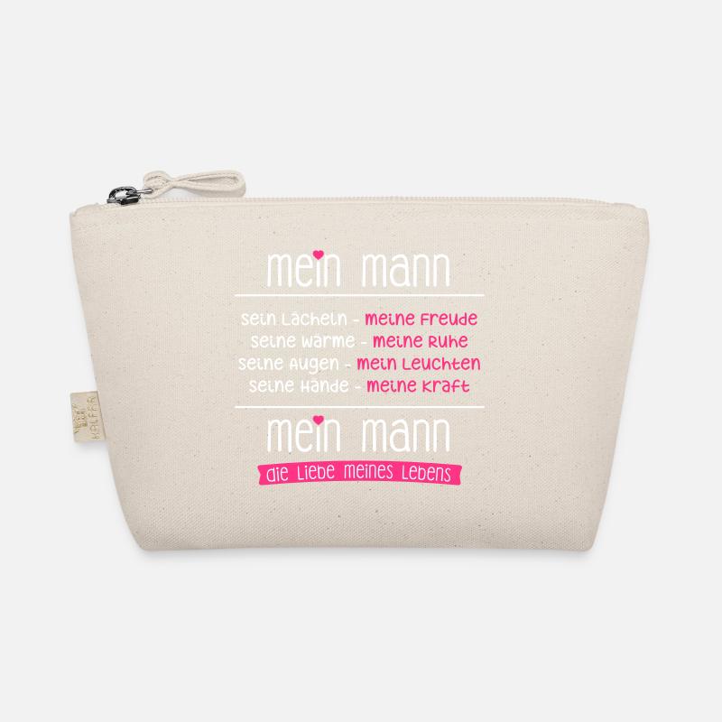 Mein Mann ist die Liebe meines Lebens - Geschenk - Bio-Täschchen - Natur