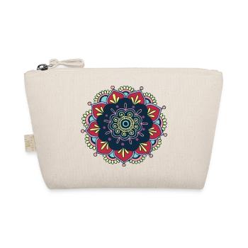 Hippie colorful mandala 1281 - Bio-Täschchen - Natur - Vorne