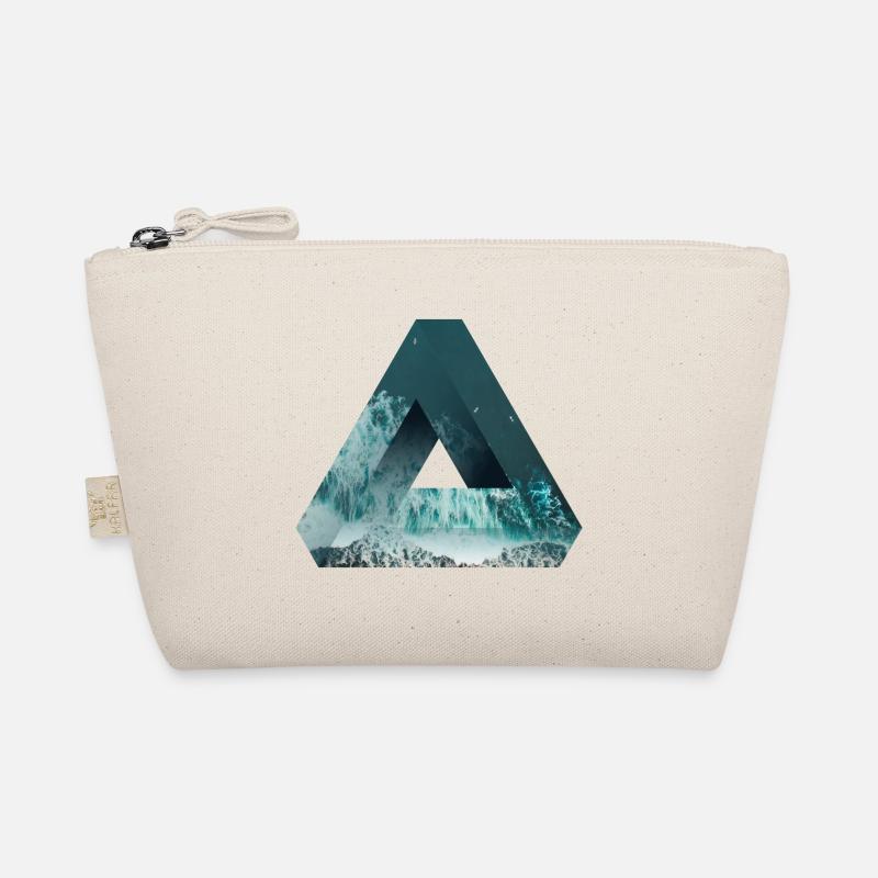 Penrose triangle Optical illusion sea and nature - Organic Pouch - nature