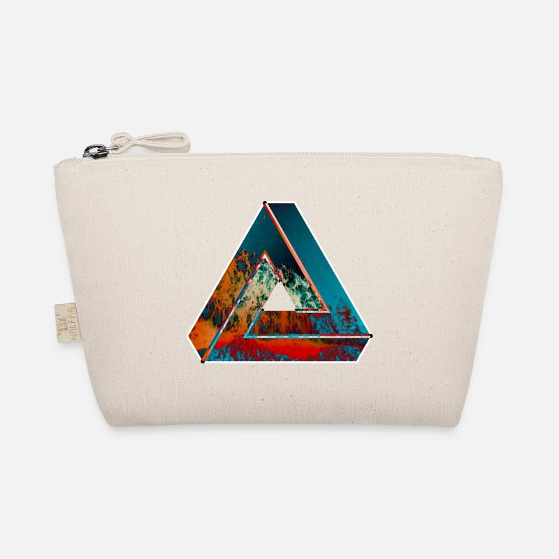 Penrose triangle illusion d'optique de couleur à motifs Trousse biologique