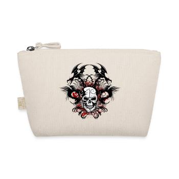 tete de mort dragon tribal crane skull chinois fan - Trousse biologique - nature - Devant