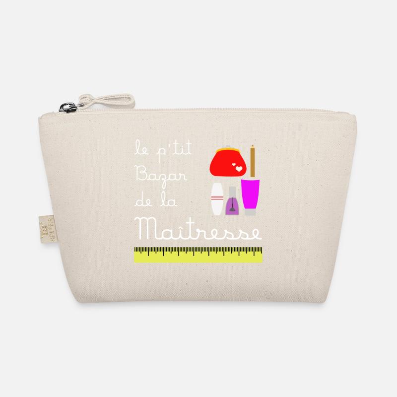 Le p'tit bazar de la Maîtresse (écrit blanc) - Trousse biologique - nature