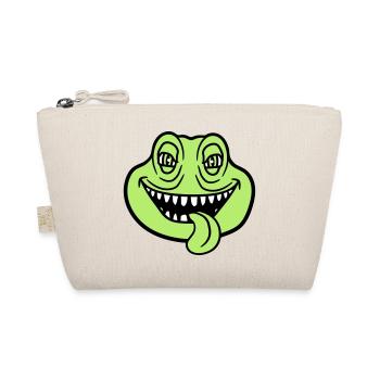 face head monster boese snake dangerous la - Organic Pouch - nature - Front