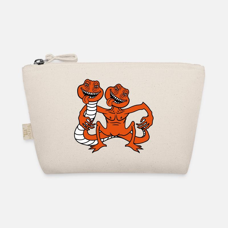 team paar 2 freunde daemon horror halloween schlan Bio-Täschchen