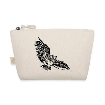 Owl wing owl owl night owl - Organic Pouch - nature - Front