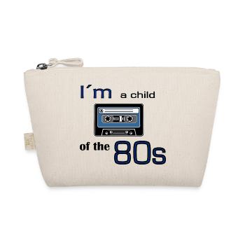 I'm a child of the eighties cassette tape - Organic Pouch - nature - Front