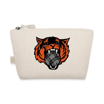 petanque tiger roars face cartoon - Organic Pouch - nature - Front