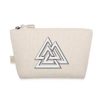 Valknut, Wotan's Knot, Walknot, Odin, Valhalla - Organic Pouch - nature - Front