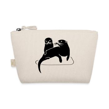 otter fischotter baby biber tier nager beaver - Bio-Täschchen - Natur - Vorne