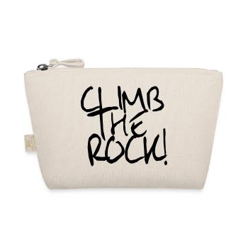 Climb The Rock! Climbing, mountaineering - Organic Pouch - nature - Front