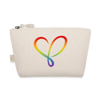 Heart LGBT rainbow love valentines flourishes - Organic Pouch - nature - Front