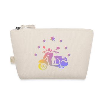 Retro scooter - Organic Pouch - nature - Front