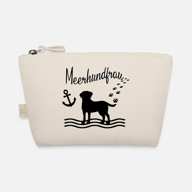 Dingolinos Meerhundfrau - Bio-Täschchen - Natur