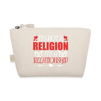 Keine Religion eine Beziehung - Bio-Täschchen - Natur - Vorne