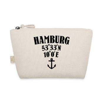 Hamburg Koordinaten - Bio-Täschchen - Natur - Vorne