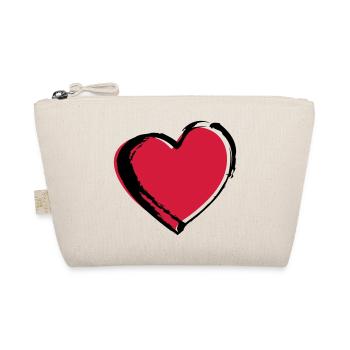 Graffiti Herz; Heart - Trousse biologique - nature - Devant