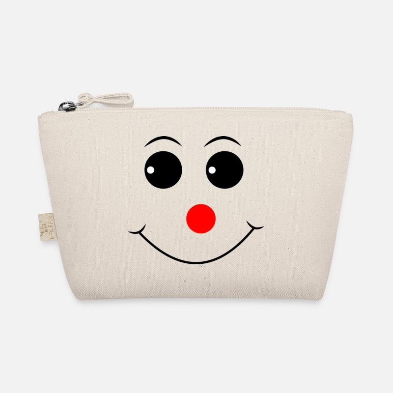 Red nose snowman head Organic Pouch